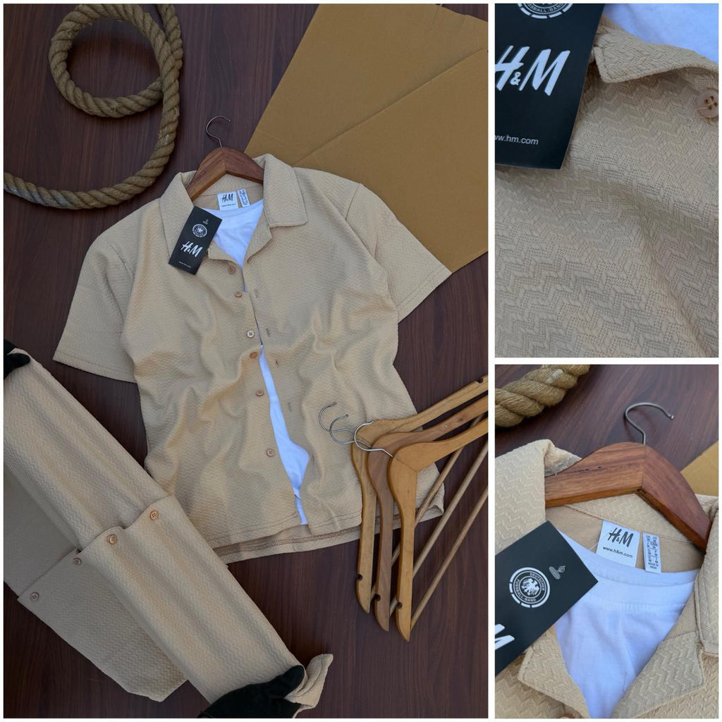 H&M Premium Popcorn Cotton Shirts