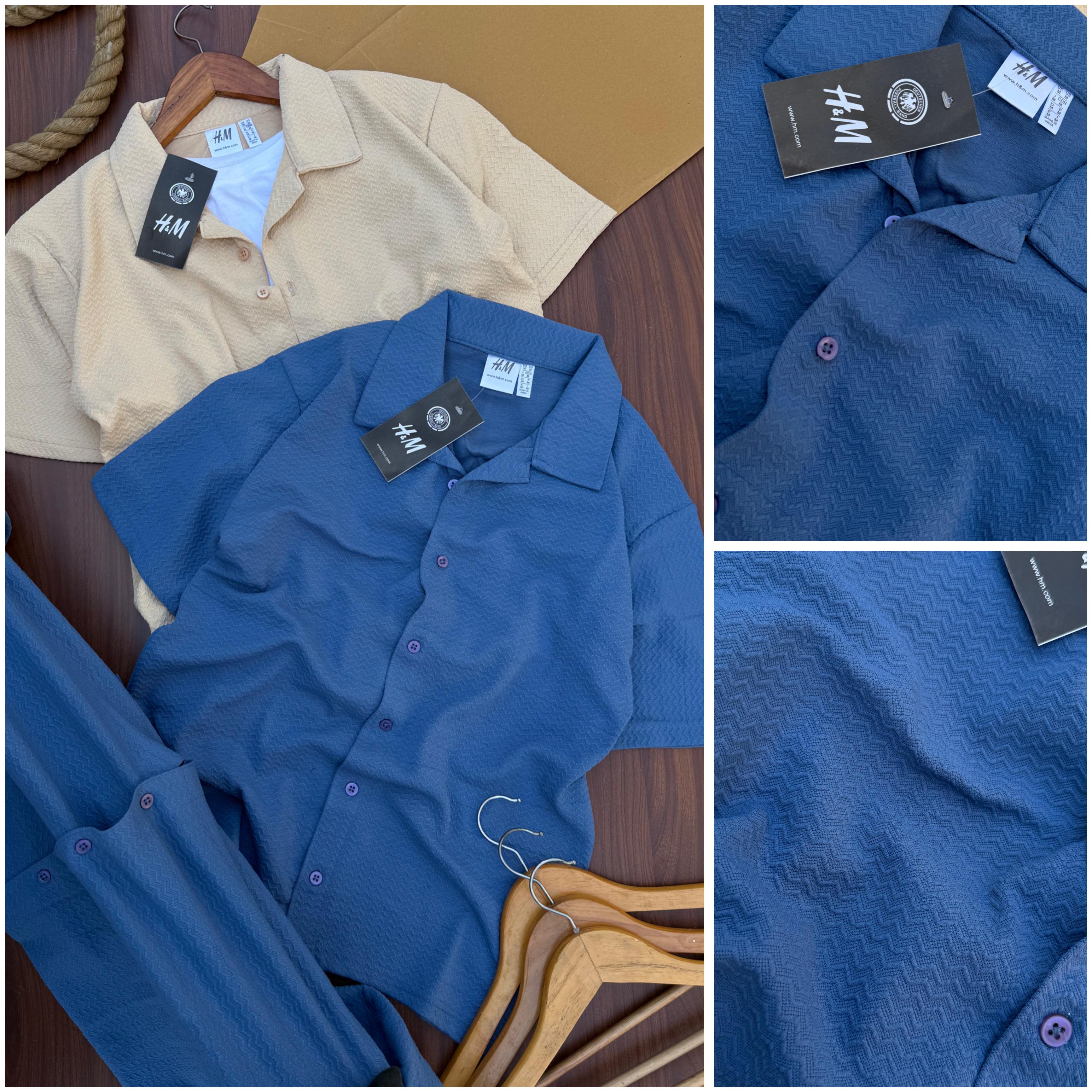 H&M Premium Popcorn Cotton Shirts