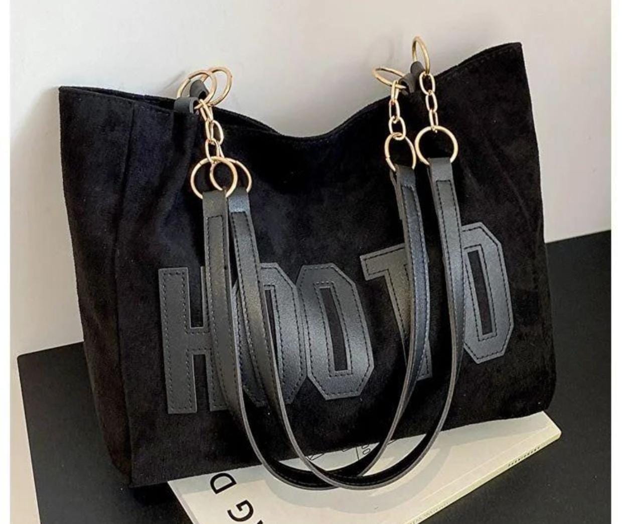 SUEDE TOTE BAG
