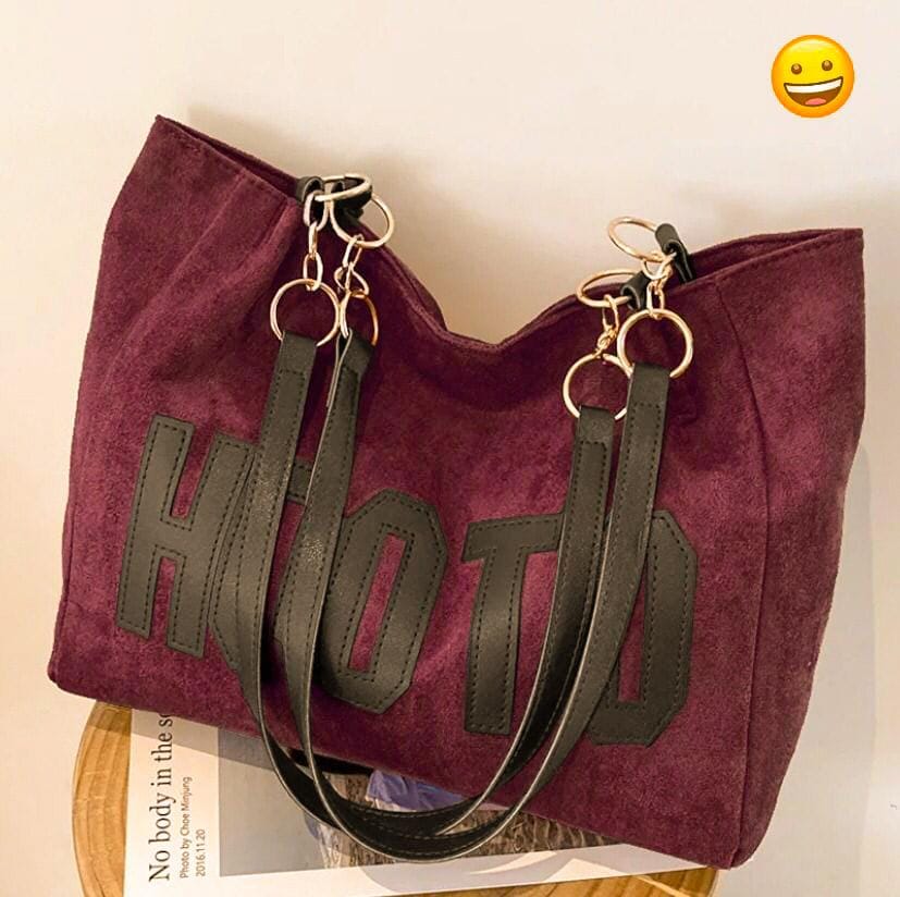 SUEDE TOTE BAG