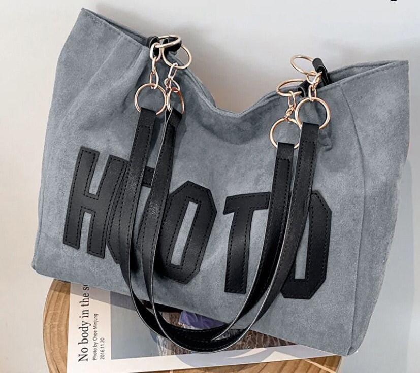SUEDE TOTE BAG