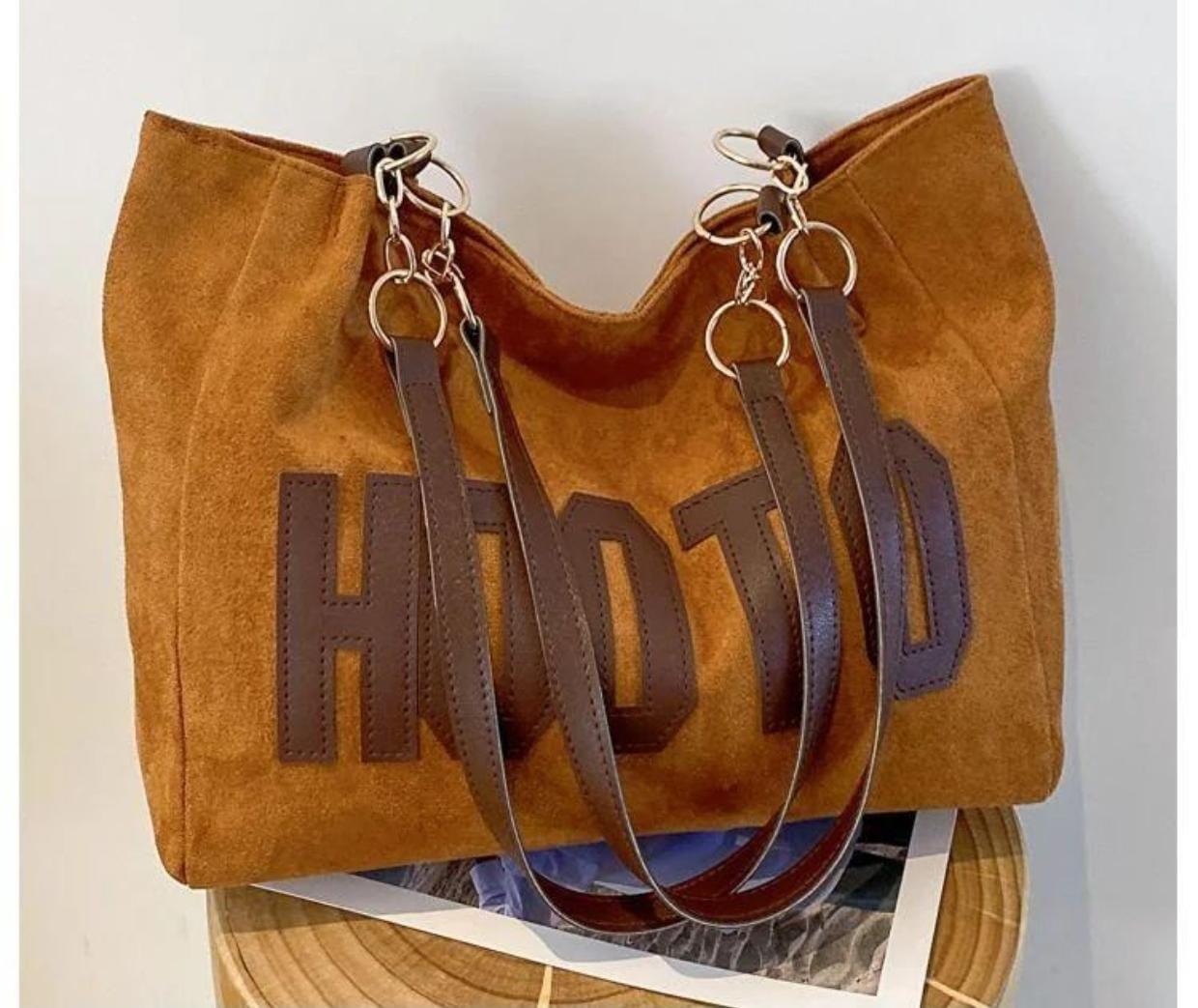 SUEDE TOTE BAG