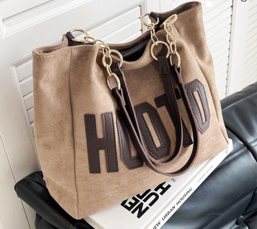 SUEDE TOTE BAG