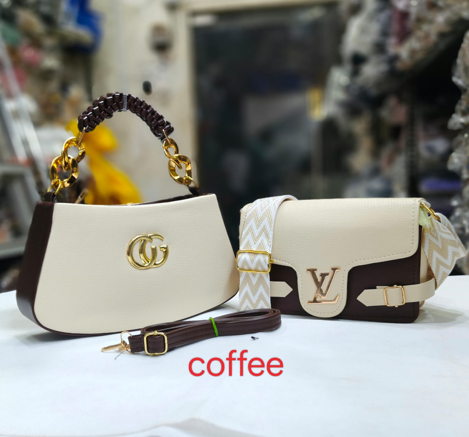 LOUIS VUITTON AND GUCCI HANDBAGS COMBO