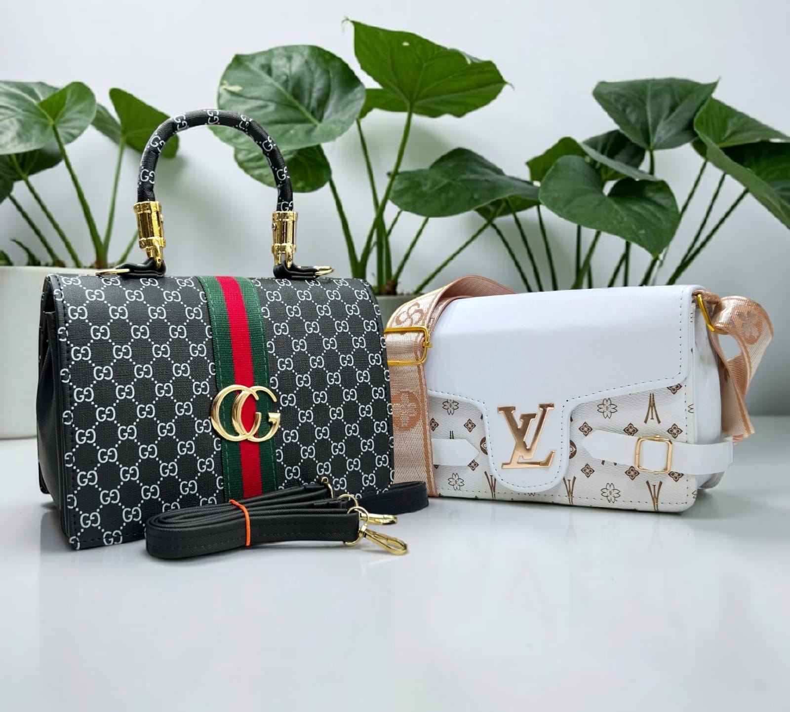 GUCCI AND LOUIS VUITTON HANDBAGS