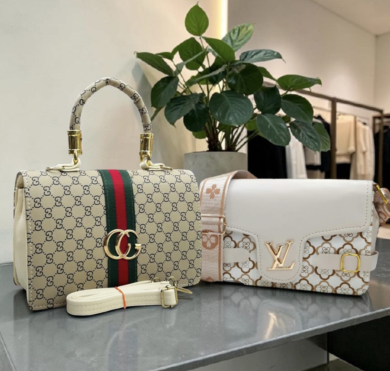 GUCCI AND LOUIS VUITTON HANDBAGS