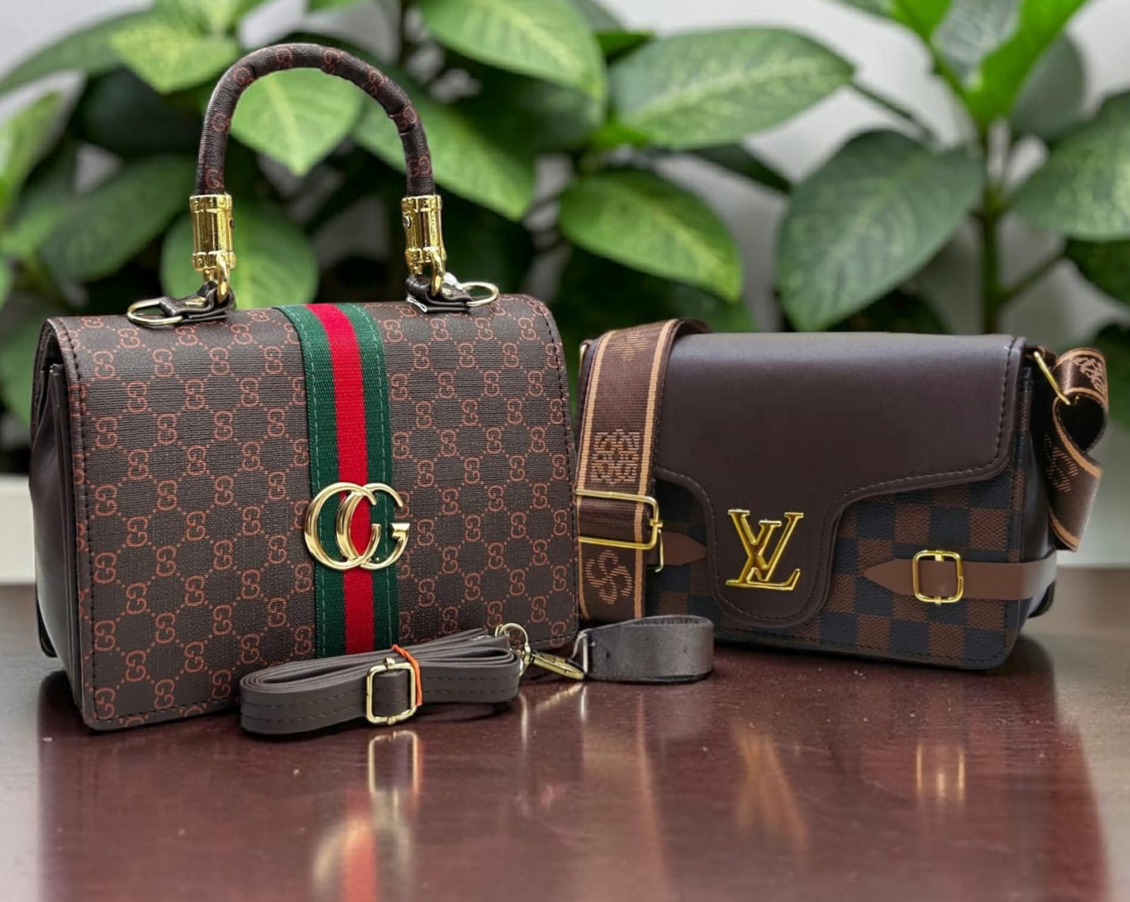 GUCCI AND LOUIS VUITTON HANDBAGS