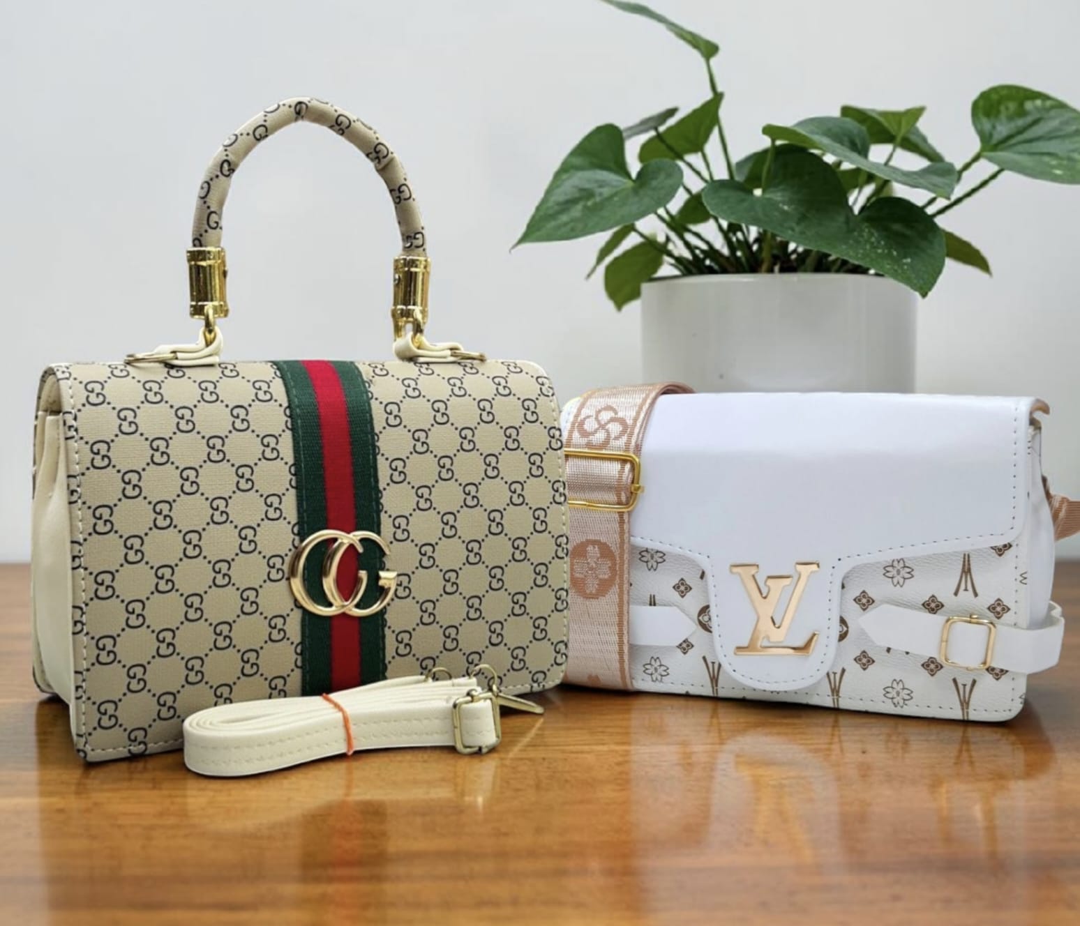 GUCCI AND LOUIS VUITTON HANDBAGS