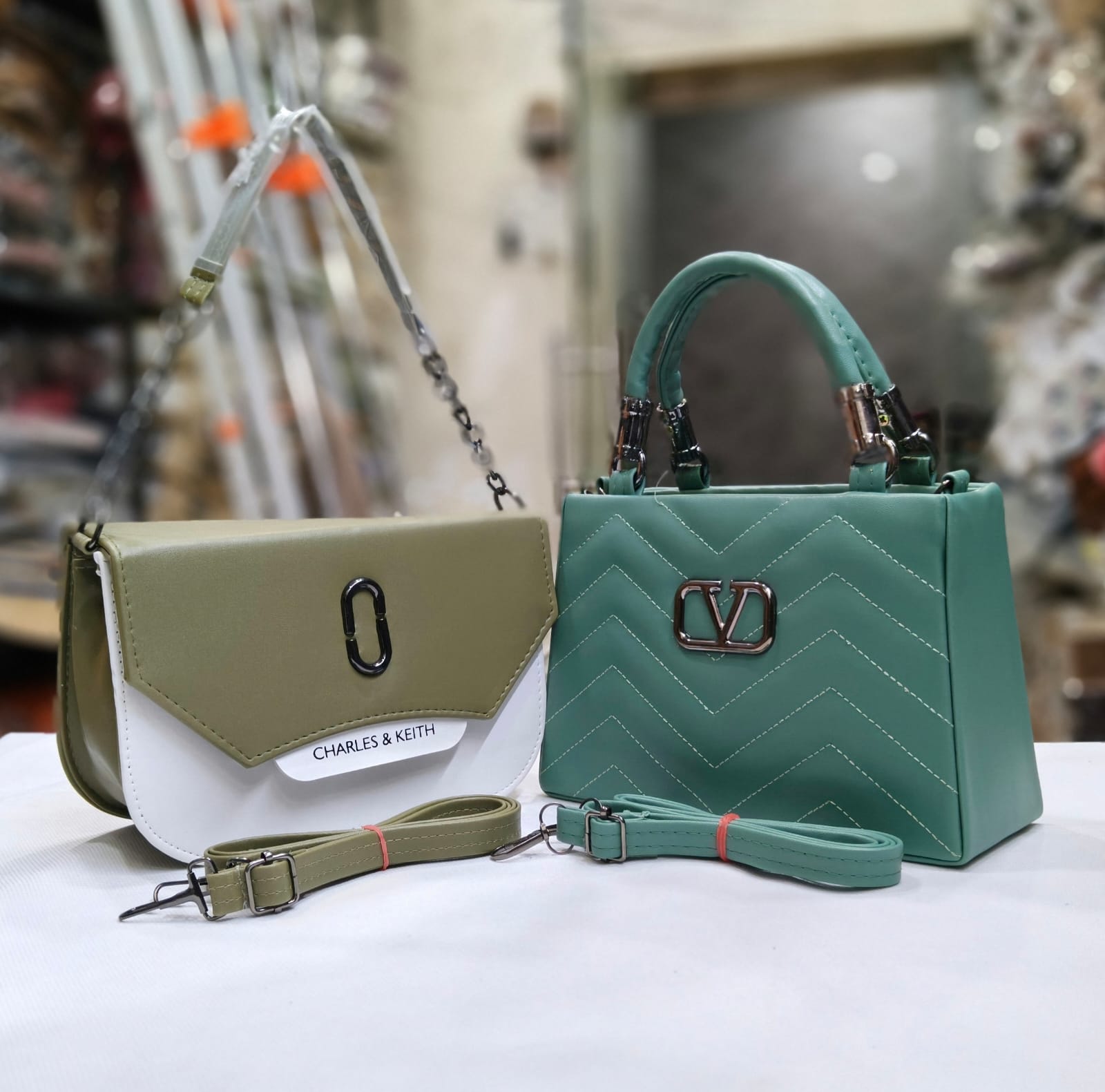 VALENTINO AND CHARLES & KEITH HANDBAGS